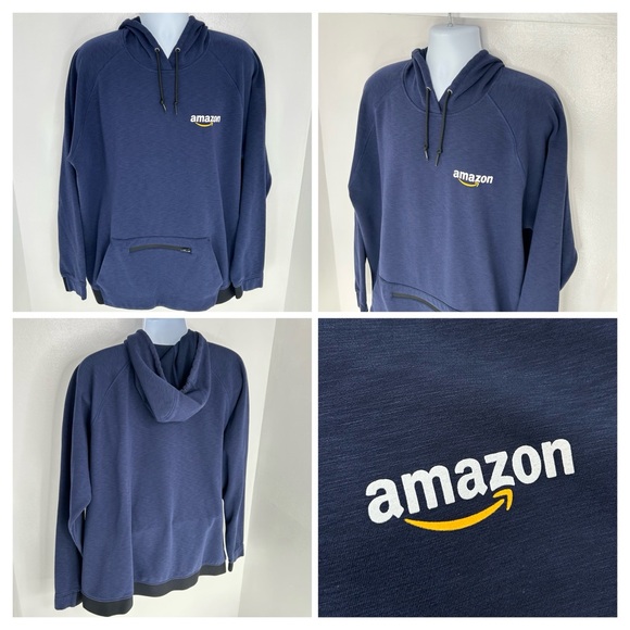 Sport-Tek Other - Amazon Employee Hoodie Size 3XL Flex Uniform Zip Pocket Sweatshirt Delivery